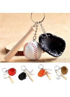 Gerçekçi Beyzbol Tasarımlı Şık Anahtarlık Kolye Çanta Süsü Baseball Keychain